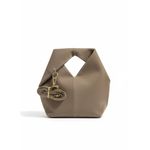 vbranda حقيبة يد أنيقة وعصرية مصنوعة من مادة جلد الغزال الخفيف BA-49-CAFE