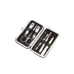 7-Piece Nail Manicure Pedicure Set With Case Silver/Black