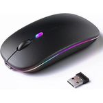 product_image_name-HP-Original LED Rechargeable Bluetooth Mouse Type-C Dual Mode Mean Uncut Bluetooth (USB Receiver)-2