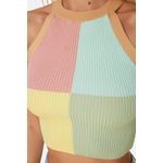 product_image_name-Trendyol-بلوزة نسائية قصيرة ملونة من ترينديول - صفراء-4