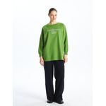 product_image_name-LC Waikiki-Embroidered Oversize Women's Sweatshirt Tunic-3