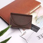 product_image_name-Generic-Faux Leather Business Card Holder - Magnetic Closure Card Wallet - Coffee Brown-7