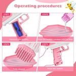 product_image_name-Generic-MLMYH Bubble Gun, Bazooka, 69 Hole with 20 Packs of Bubble Solution, Bubble Launcher Children's Toys Gifts for Adults Children Playing and Indoor Outdoor Party Wedding-3