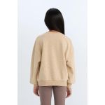 product_image_name-Defacto-Girl Crew Neck Relax Fit Sweat Shirt - Beige-2