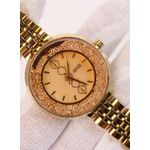product_image_name-Generic-ساعة يد نسائية كاجوال - هيكل من الفولاذ المقاوم للصدأ ذهبي -4