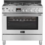 Zanussi طباخ قائم بذاته، 90، تيست ماكس بلس (مروحة تبريد وتسخين - مؤقت + دعم وعاء من الحديد الزهر + أمان كامل + ستانلس ستيل مصقول) ZCG92696XA