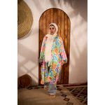 Tie Shop satin printed kimono