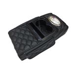product_image_name-Generic- وسادة مسند الذراع ، وسادة مريحة سميكة مع حامل أكواب لوحدة التحكم في السيارة ومسند الذراع المركزية(مزود ب علبة مناديل ، لون اسود ، كود : 9635 ) من كابر تريد -1