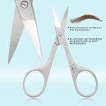 product_image_name-Happy Home-مقص حاجب وجلد الأظافر بشفرة مقوسة من Ross - مقص أظافر وجلد احترافي فائق الدقة - مقصات مانيكير/باديكير (مقص جلد الأظافر)-4