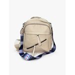 product_image_name-Generic-Women’s Beige Backpack – Multi-Zipper Casual Bag-1