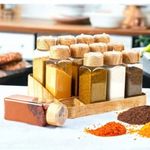 product_image_name-Generic-طقم برطمانات من البلاستك ١٢ قطعة تصميم شفاف بألوان خشبية-2