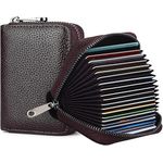 product_image_name-General-Smart Leather Mini Wallet – RFID Blocking Leather Card Holder for Men & Women- Stylish, Compact & Secure (Brown)-1