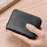 product_image_name-General-Smart Leather Mini Wallet – RFID Blocking Leather Card Holder for Men & Women- Stylish, Compact & Secure (Brown)-3