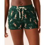 product_image_name-La Vie En Rose-Deer Print Super Soft Pajama Shorts-4