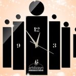 product_image_name-Generic-3D Removable Living Room Mute Acrylic Wall Clock Sticker-2