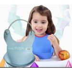 product_image_name-Generic-بفيتة اطفال سليكون - قابله للطى - مريلة اطفال سهلة التظيف-1