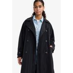 product_image_name-Defacto-معطف ترنش طويل من الجلد الصناعي بحزام وقصة عادية-5