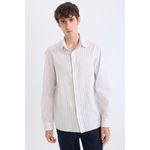 product_image_name-Defacto-Man Polo Neck Regular Fit Long Sleeve Shirt - White-3