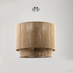 TBS   Boho Burlap Ceiling Lamp - 40CM/35CM