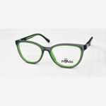 Panda نظارات للأطفال مصنوعة من مادة TR خفيفة الوزن ومرنة، تتميز بإطار أسود مع لمسات خضراء فاتحة، غير قابلة للكسر ومثالية للاستخدام اليومي.