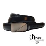 product_image_name-Chrisly-Genuine Natural Elegant Leather Belt special sizes silver buckle -4