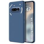 product_image_name-Generic-Luxury Liquid Silicone Case For Nothing Phone (3a)- Blue-7