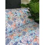 YARLIN طقم سرير من يارلن (ملاية سرير عادية لسرير مقاس 160 سم وغطاء وسادتين صغيرتين بتصميم روزيتا)