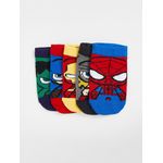 product_image_name-LC Waikiki-Spider-Man Patterned Boys Trainer Socks 5 Pack-5