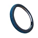 product_image_name-Generic-Steering Wheel Leather Case - Medium Size 38 cm with Blue Straps-2