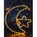 product_image_name-Generic-تعليقة LED أكريليك هلال ونجمة من روكسي ستور للديكور الرمضاني موديل C-52-1