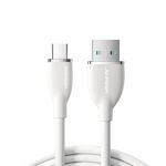 product_image_name-JOY ROOM-SA29-AC3 كابل بيانات مخصص للشحن السريع  3 أمبيرالفئة الملونة سيليكون (USB-A To Type-C) 1.2متر - ابيض-1