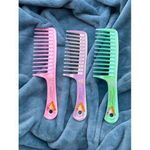 3 قطع مشط طبي للشعر الطويل والصحي بأسنان واسعة