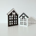 product_image_name-Generic-ديكور منزل على شكل منازل صغيرة مجسمة, مجسمات منزلية للزينة، مصنوعة من الخشب, بسمك 14 ملم بالون الابيض و الاسود, قطع ديكور للارفف تكمل ديكور منزلك وتضيف عليه الجمال و الاناقة-4