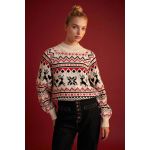 Defacto Woman Mock Neck Regular Fit Pullover - Ecru