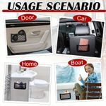 product_image_name-Generic- شبكة تخزين للسيارة، شبكة ومنظم بتصميم جيب شبكي للسيارة، جيب جانبي منظم للمقعد وحامل للموبايل(19*8 سم -2 قطعة ) من رنا ستور-3