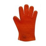 Silicon Star-Patterned Glove Red