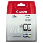 Canon 445+446 Ink Jet Cartridge Set Of 2 - Black/Multi-Color