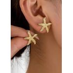 product_image_name-Generic-Women’s Starfish Design Earrings – Elegant Gold Hoop Earrings with a Coastal Touch – Stylish Accessory for Daily Wear and Summer Occasions-1