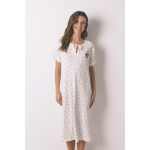 product_image_name-Women Secret-Mafalda white ribbed midi loose-fitting nightgown-3