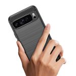 product_image_name-Generic-جراب لهاتف Google Pixel 9 Pro 5G  بتصميم ألياف الكربونية مصقولة، مقاوم للصدمات، رفيع ويوفر قبضة مريحة - حماية قوية - أسود-3