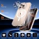 product_image_name-Generic-جراب مغناطيسي لهاتف آيفون 16 برو مزود بلوحتي حماية من الزجاج المقوى ولوحتي حماية للكاميرا، متوافق مع نظام MagSafe، جراب خلفي مقاوم للاصفرار والخدوش لهاتف آيفون 16 برو بشاشة 6.3 بوصة - شفاف-2