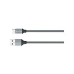 product_image_name-Generic-LDNIO Cable LS442 Fast Charging Data Cable TPE 2.4A Current Max USB-A TO Type-C 2 Meter Length -Grey-2