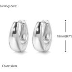 product_image_name-Fayrouz Jewelry-أقراط حلقية من مجوهرات فيروز للنساء، أقراط حلقية مطلية بالذهب عيار 18 قيراط، خفيفة الوزن ومضادة للحساسية، مناسبة للفتيات ولجميع المناسبات (زوج فضي)-2