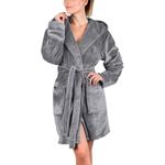 product_image_name-Generic-روب نسائي قصير لون رصاصي-1