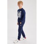 Defacto Knitted Bottom Trousers - D.Indigo