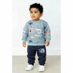 طقم بيجاما شتوي للأولاد - مجموعة من قطعتين - 5706 - G