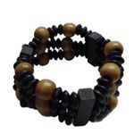 سوار خشبي مخصص للجنسين مع تصميم فريد وقابل للتعديل