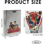 product_image_name-Generic-Football Star Card Set, 55 Pieces World Cup Football Star Card, UEFA Champions League Ball Football Cards, Football Trading Card, World Cup Trading Cards for Children, Teenagers and Adults, Fans-3
