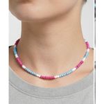 Handmade سلسلة رقبة بالوان صيفية