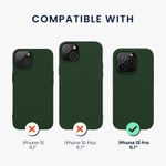 product_image_name-Generic-Silicone & Polyurethane Soft Fire Resistant Mobile Smooth for KW Mobile 15 Pro - Dark Green-2